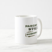Mug Style parental Survivalist (Devant droit)