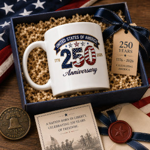 Mug Style patriotique pour le 250e anniversaire des Ét