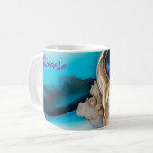 Mug Style personnalisé en bleu et or (Devant gauche)