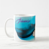 Mug Style personnalisé en bleu et or (Gauche)