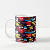 Mug Style pop art rétro cool avec initiales personnali (Gauche)