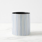 Mug style rayures bleu clair pastel (Centre)