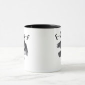 Mug Style Rétro Classique F Caw F Corbeau (Centre)