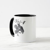 Mug Style Rétro Classique F Caw F Corbeau (Devant gauche)
