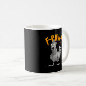 Mug Style Rétro Classique Poulet Drôle F Caw F (Devant droit)