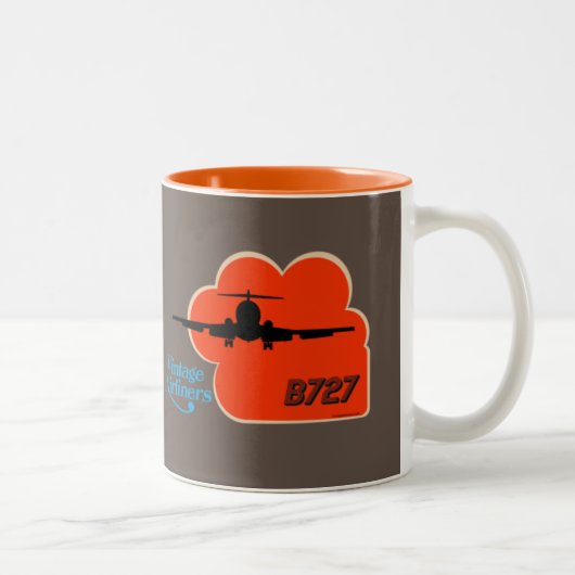 Mug style rétro-Cool des Vintages Airliners (Droit)
