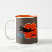 Mug style rétro-Cool des Vintages Airliners (Gauche)