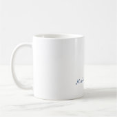 Mug Style Rétro Élégant Nom De Calligraphie Blanche Si (Gauche)