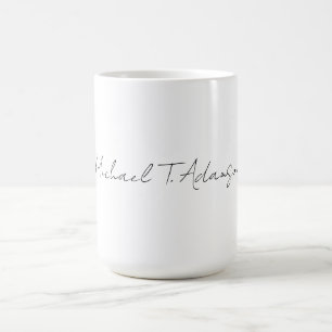 Mug Style Rétro Élégant Plaque Simple Calligraphie Bla