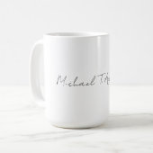 Mug Style Rétro Élégant Plaque Simple Calligraphie Bla (Devant gauche)