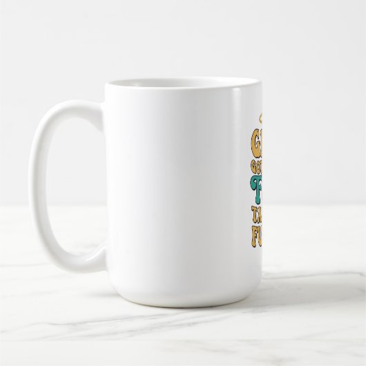 Mug Style rétro Grace and Faith design (Gauche)