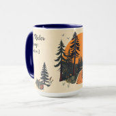 Mug Style Retro Hiking Club National Park (Devant gauche)