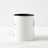 Mug Style rouge de principes de Reiki (Centre)