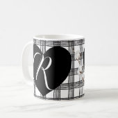 Mug Style rustique Chic Farmhouse Style monogrammé (Devant gauche)