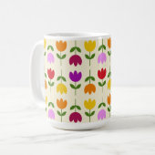 Mug Style scandinave coloré sur Crm Flower Motif (Devant gauche)