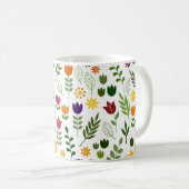 Mug Style scandinave Flora et motif de faune grand (Devant droit)