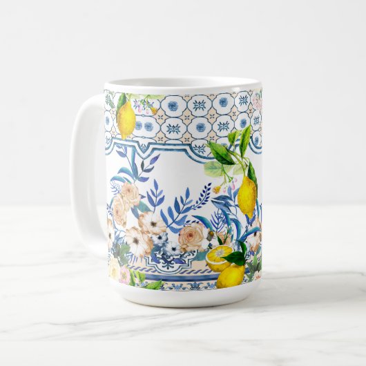 Mug  Style sicilien, art d'été      (Devant gauche)