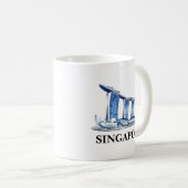 Mug Style Singapore Skyline Travel (Devant droit)