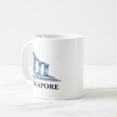 Mug Style Singapore Skyline Travel (Devant gauche)