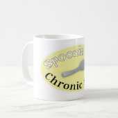 Mug Style Spoonie - Jaune doux (Devant gauche)