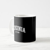 Mug Style sportif de Virginie State (Devant gauche)