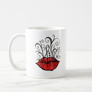 Mug Style Tatouage Tatouage à encre pour lèvres étrang