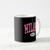 Mug Style Varsity de Milano Italie (Devant droit)