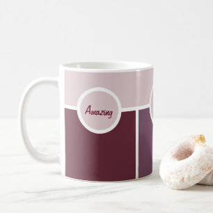 Mug Style vert mauve simple et graphique