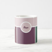 Mug Style vert mauve simple et graphique (Centre)