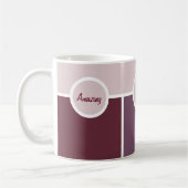 Mug Style vert mauve simple et graphique (Gauche)
