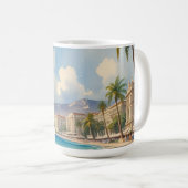Mug Style vintage Côte d'Azur Voyage en France (Devant droit)