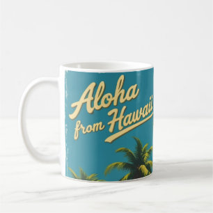 Mug Style Vintage Hawaïen Voyage Aloha Depuis Hawaï