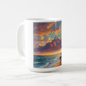 Mug Style vintage Hawaiian Travel Honolulu Mid-Pacific (Devant gauche)