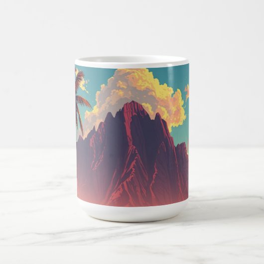 Mug Style vintage Hawaiian Travel Honolulu Mid-Pacific (Centre)