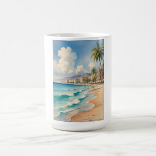 Mug Style vintage Monte Carlo Beach Travel