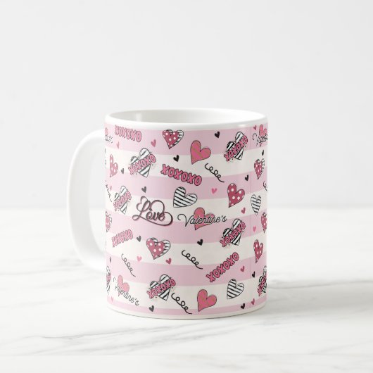 Mug Style XOXO Valentine's Day (Devant gauche)