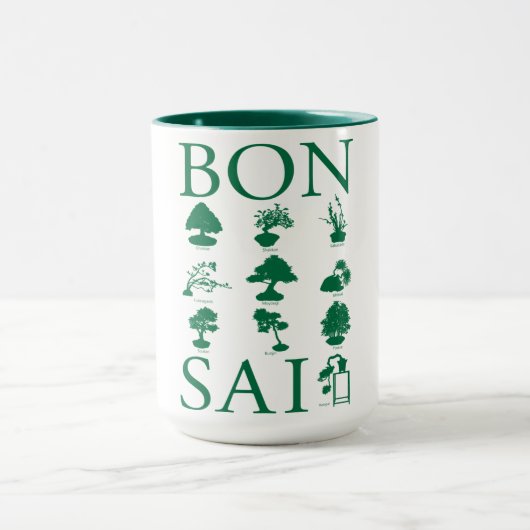 Mug Styles de base de l'arbre Bonsai (Centre)