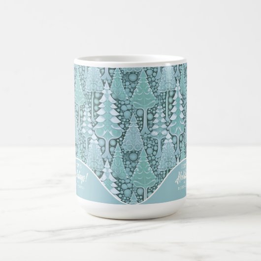 Mug Stylisé Coastal Christmas Trees Motif#6b ID1009 (Centre)