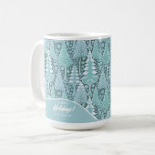 Mug Stylisé Coastal Christmas Trees Motif#6b ID1009 (Devant gauche)