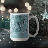 Mug Stylisé Coastal Christmas Trees Motif#6b ID1009