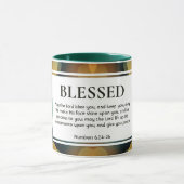 Mug Stylish Bokeh Personnalisable BLESSED Christian (Centre)