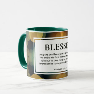 Mug Stylish Bokeh Personnalisable BLESSED Christian