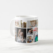 Mug Stylish Grandpa 15 Photo Collage (Devant gauche)