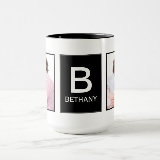 Mug Stylish Modern Custom Photo Personalised (Centre)