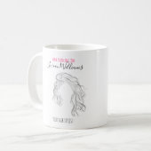 Mug Styliste minimaliste des cheveux naturels longue v (Devant gauche)