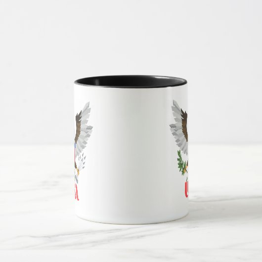 Mug Stylized American Bald Eagle National Emblem (Centre)