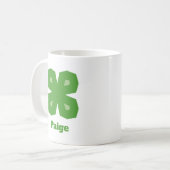 Mug Stylized Lucky 4-Leaf Clover (Devant gauche)
