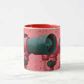 Mug Stylized observation glasses, likely a digital  (Centre)