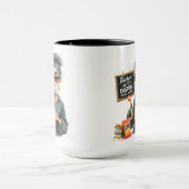 Mug  Stylized Retro Illustration of a Man with Chips  (Centre)
