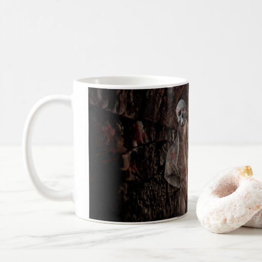 Mug Stylo à fantôme musclé de Slippery Joe (Avec donut)
